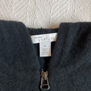 Nordstrom signature womens cashmere zip sweater